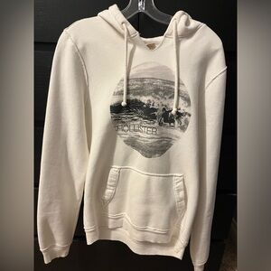 Hollister Men’s Medium Surf Graphic Hoodie – Excellent Condition